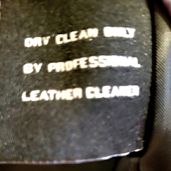 Jones New York Leather Dress Jacket Stretch Material Inside Arm Lined Woman Med - Picture 13 of 15